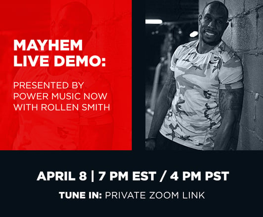 Mayhem Live Demo Flyer without logo
